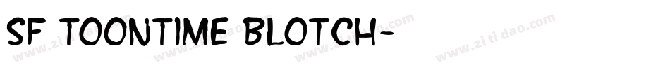 SF Toontime Blotch字体转换
